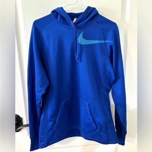 Nike Blue Therma-FIT Fleece Pullover Hoodie. Sz M NWOT